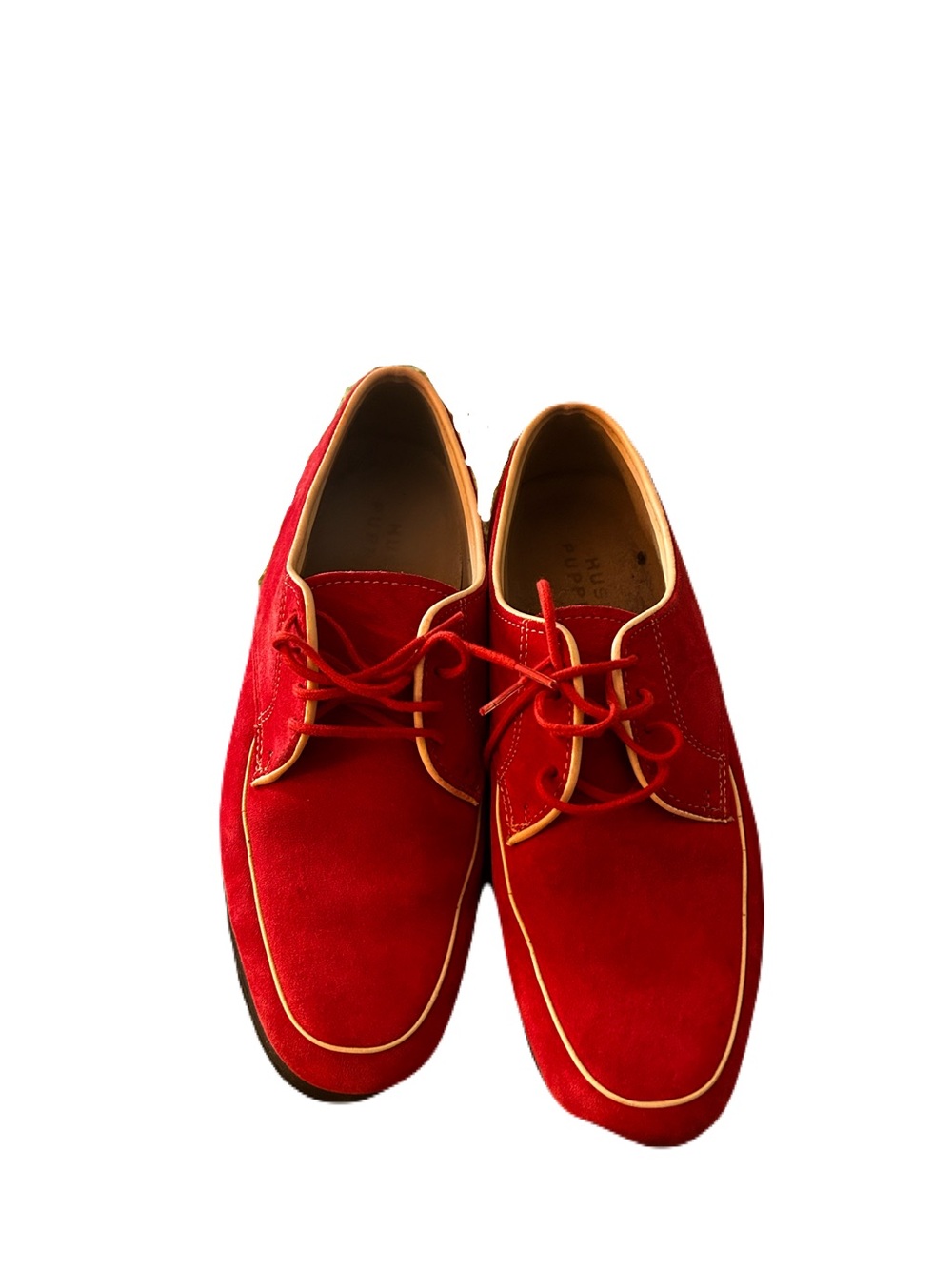 Red Suede Hush Puppies